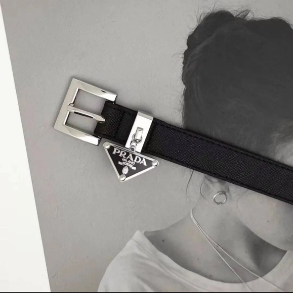 Prada Accessories - Prada women's black belt. I don't believe it's authentic.
